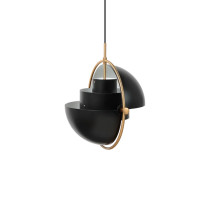 Gubi Multi-Lite Pendant Light Large Black Brass