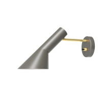 AJ Wall Lamp Grey/ Brass Hardwired