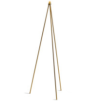 Northern Oslo Wood Floor Lamp Gold Base