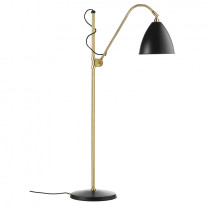 Gubi Bestlite BL3 Floor Lamp Medium Brass Mtt Soft Black