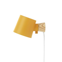 Normann Copenhagen Rise Wall Light Yellow Cable and Plug