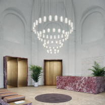 Lodes Jefferson LED Pendant in Hotel Lobby