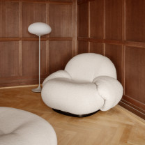 Gubi Stemlite Floor Lamp Lifestyle Armchair