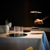 Marset Ginger 20 M LED Portable Table Lamp Lifestyle Hospitality 3