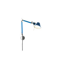 Artemide Tolomeo Wall Light Micro Blue