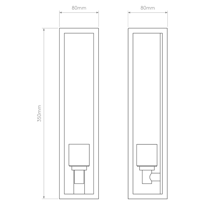 Specification Image for Astro Harvard Outdoor Wall Light