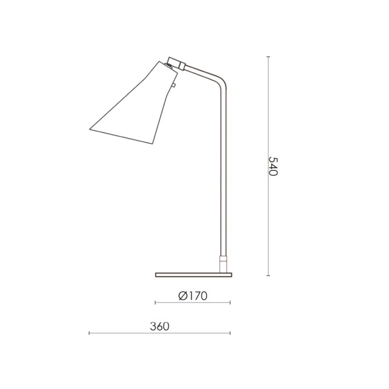 RUBN Miller Table Lamp Specification