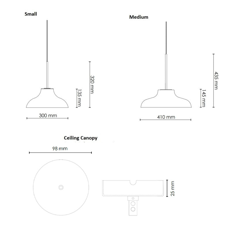 RUBN Bolero LED Pendant Light Specification 