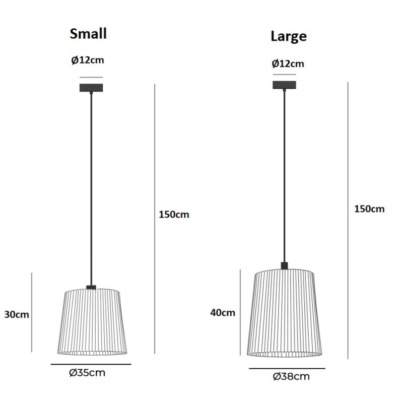 Specification Image for a-emotional light Virginia Outdoor Pendant Light