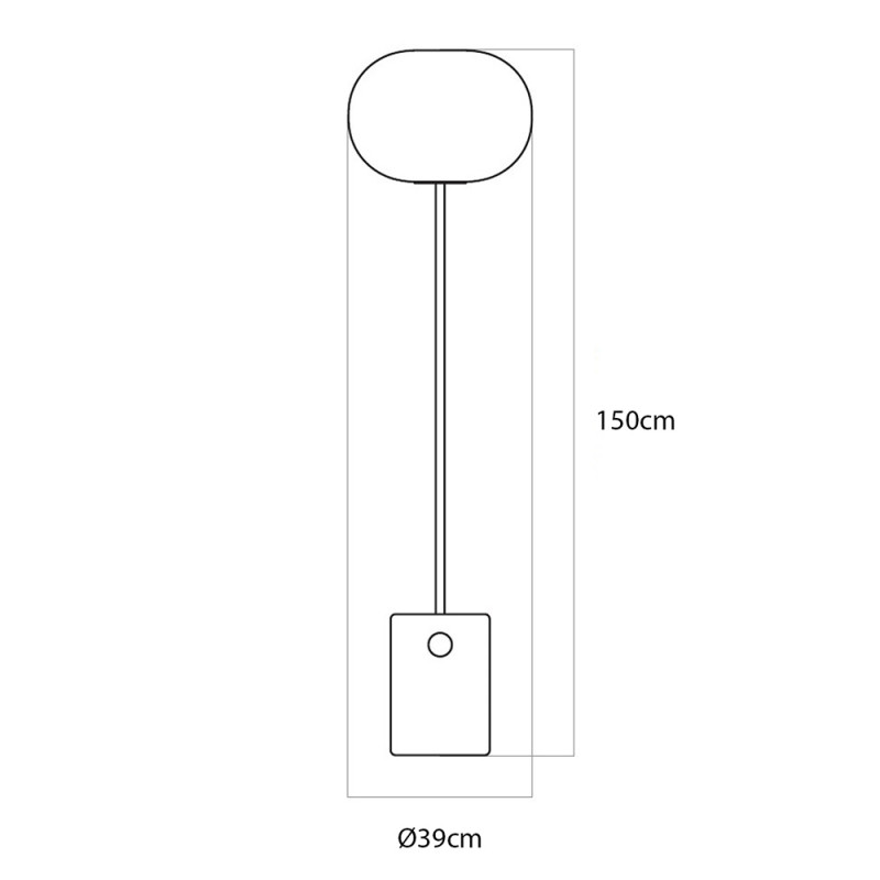Specification image for Audo Copenhagen JWDA Floor Lamp
