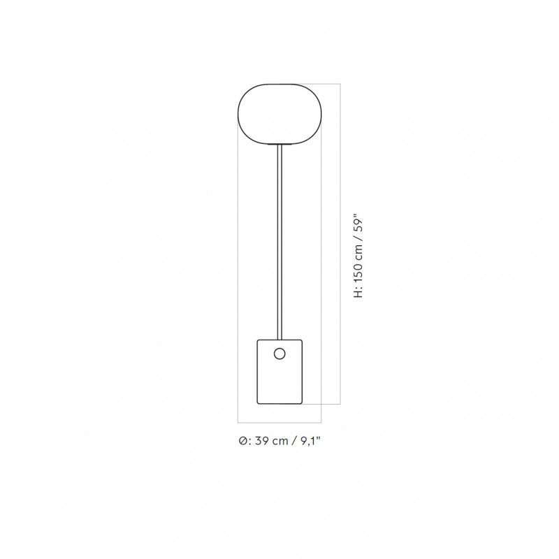 Specification image for Audo Copenhagen JWDA Floor Lamp