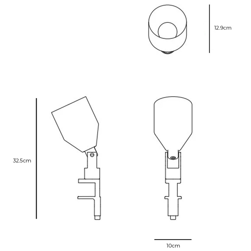 Specification Image for Normann Copenhagen Klip Lamp
