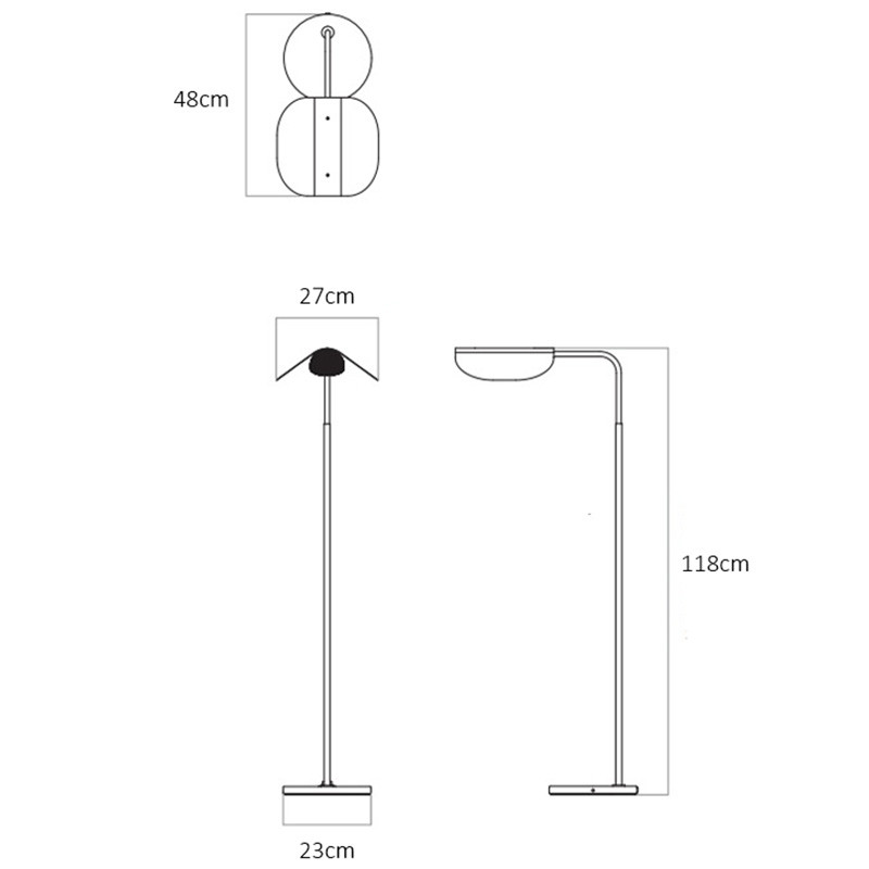 Specification Image for Audo Copenhagen Wing Floor Lamp