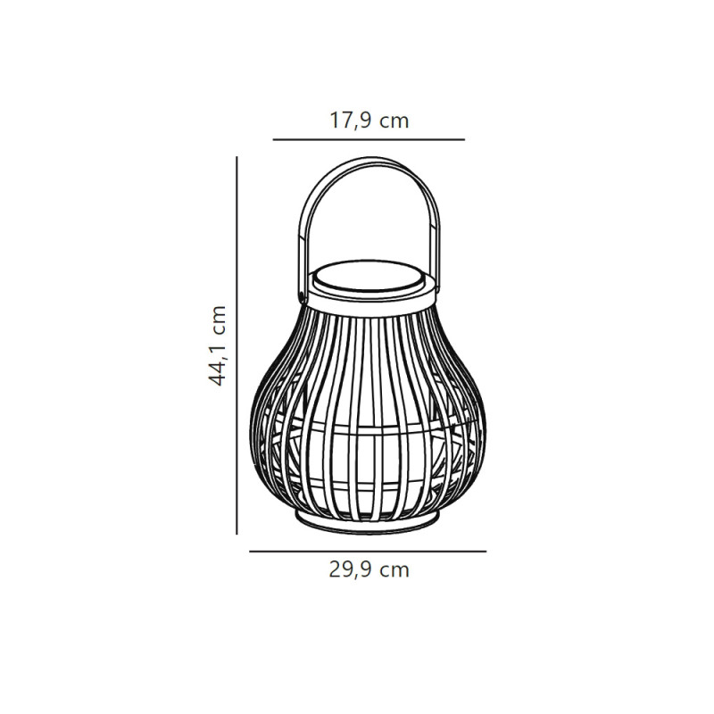 Specification Image for Leo To Go Solar LED Lamp