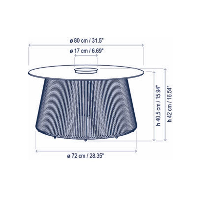 Specification Image for Bover Nit 80/R Outdoor LED Lamp