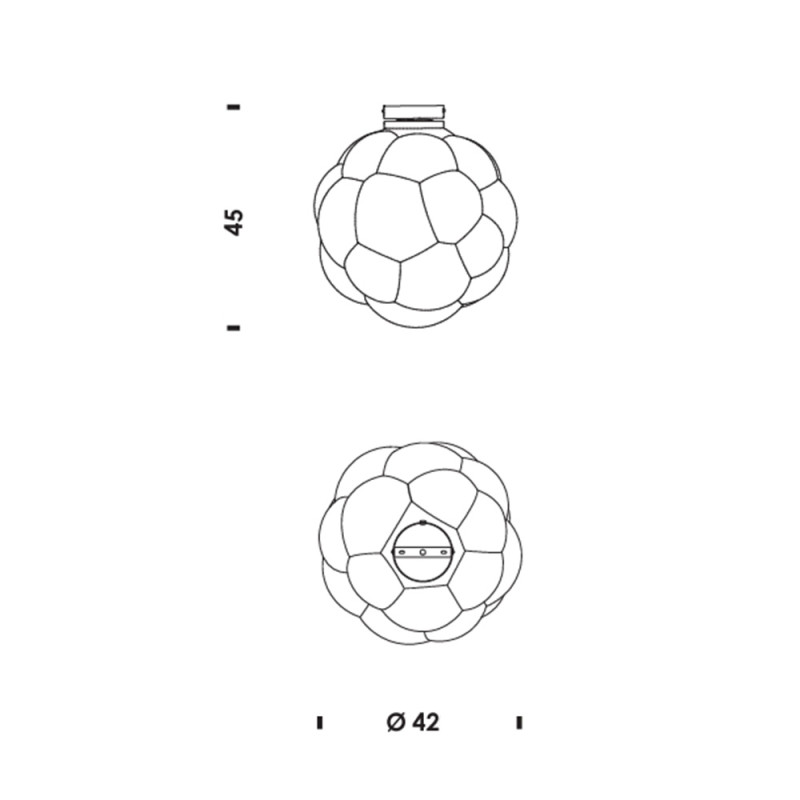 Specifcation Image for Normann Copenhagen Bubba Ceiling Light