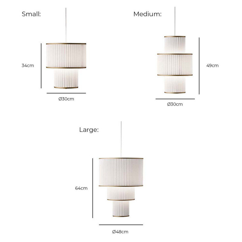 Specification Image for Le Klint Plivello Pendant
