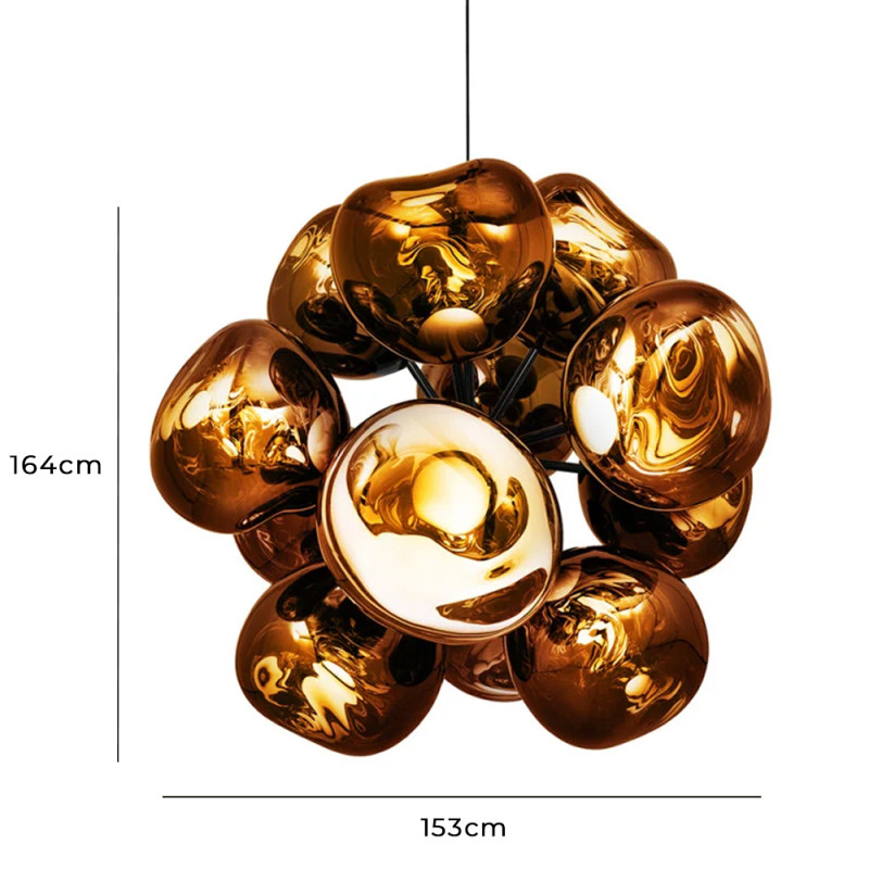 Specification Image for Tom Dixon Melt LED Burst Chandelier