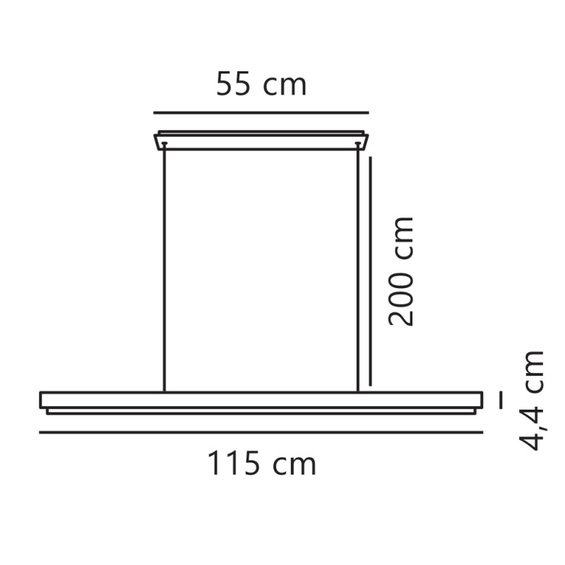 Specification Image for Nordlux Ilgas LED Pendant