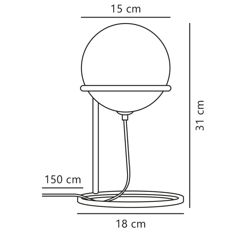 Specification Image for Nordlux Wilson Table Lamp