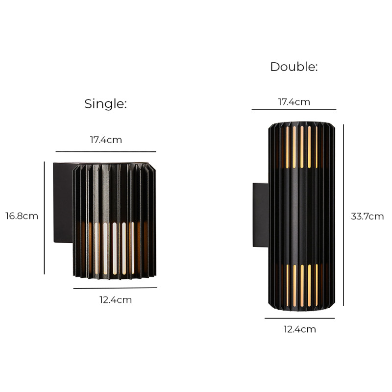 Specification Image for Nordlux Aludra Outdoor Wall Light