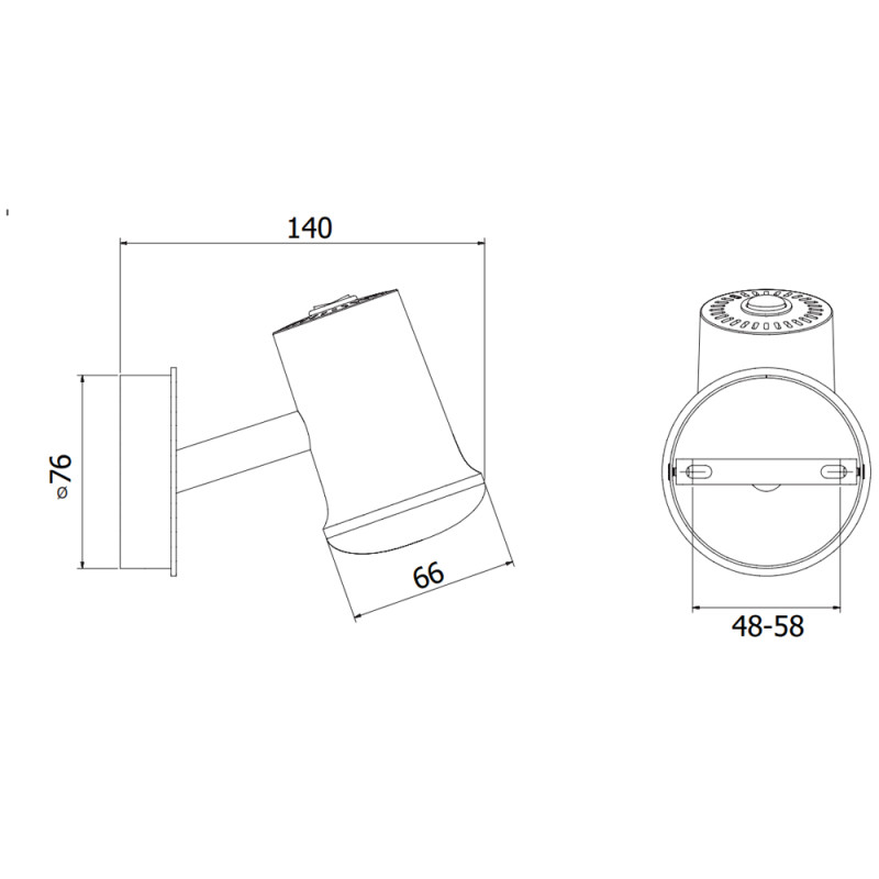 Specification Image for Zero Compose Wall Light