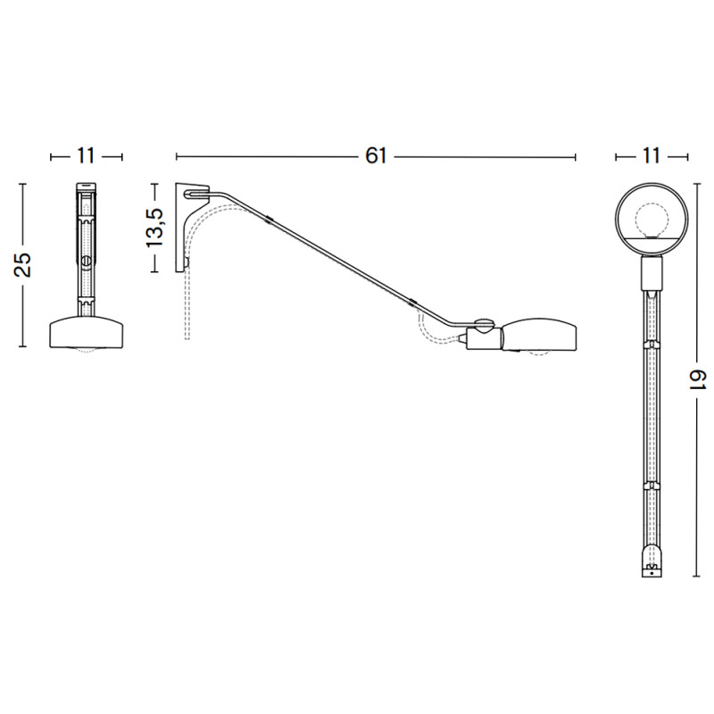Specification Image for HAY Cupola Wall Lamp