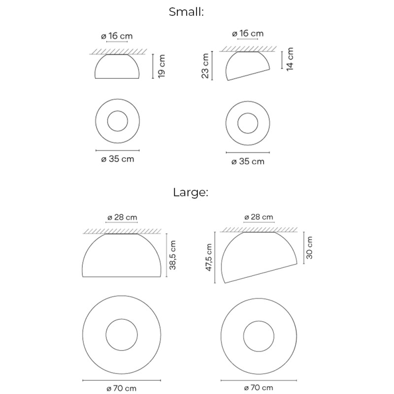 Specification Image for Vibia Duo Petra LED Ceiling Light