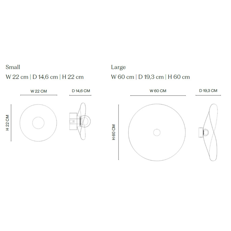 Specification Image for NORR11 Fuji Wall Light