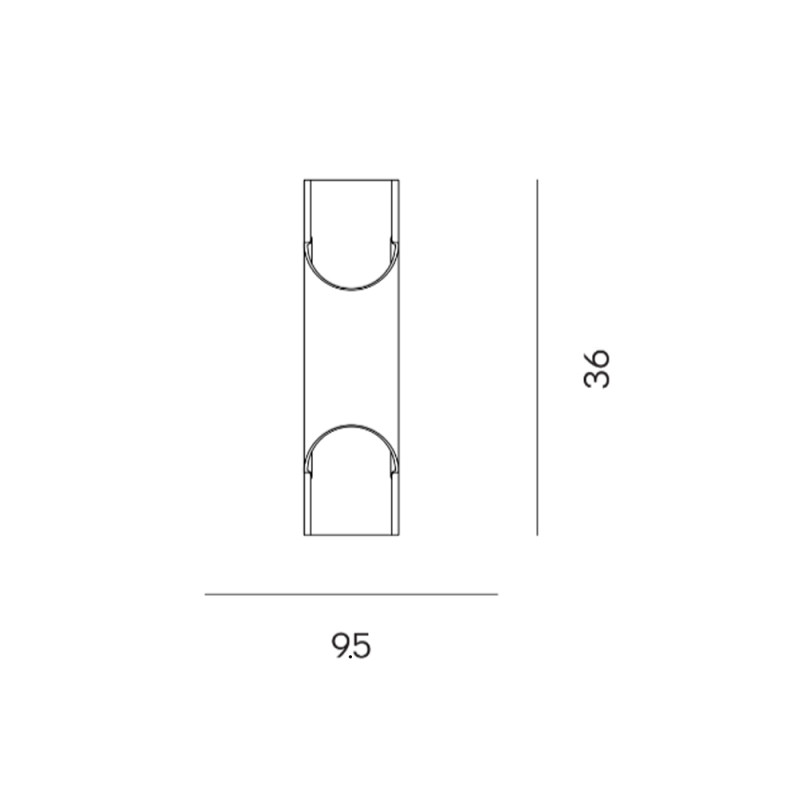 Specification Image for LYFA PAN 95 Wall Light