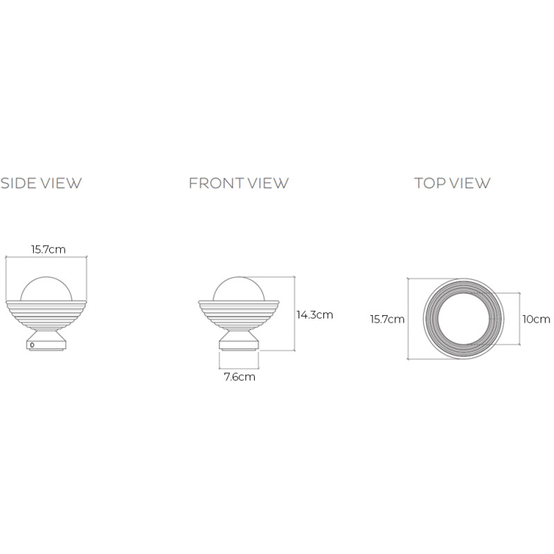 Specification Image for Bert Frank Eos Table Lamp