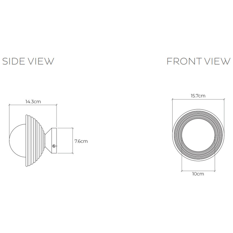 Specification Image for Bert Frank Eos Wall Ceiling Light Xtrem 