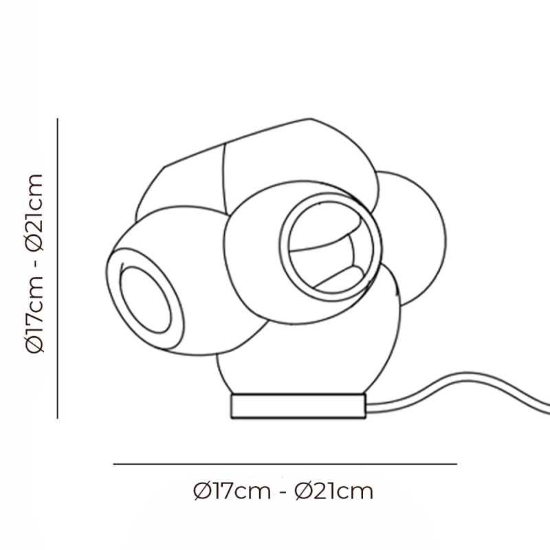 Specification Image for Bocci 100t Table Lamp