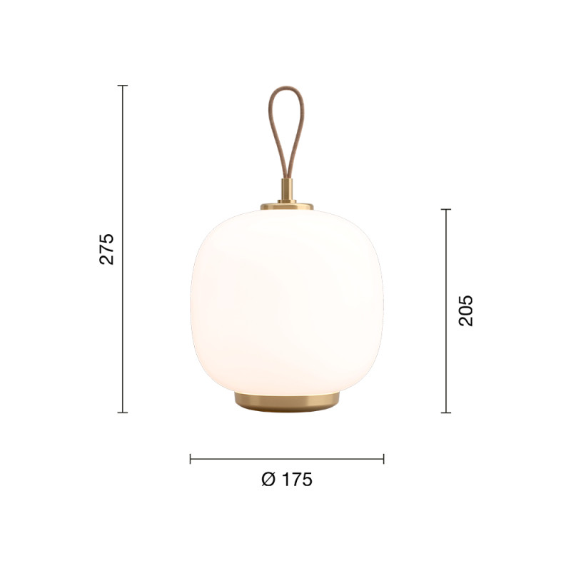 Specification Image for Louis Poulsen VL45 Radiohus LED Portable Lamp