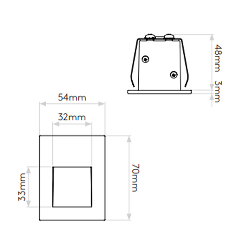 Specification Image for Astro Borgo 54 LED Recessed Light