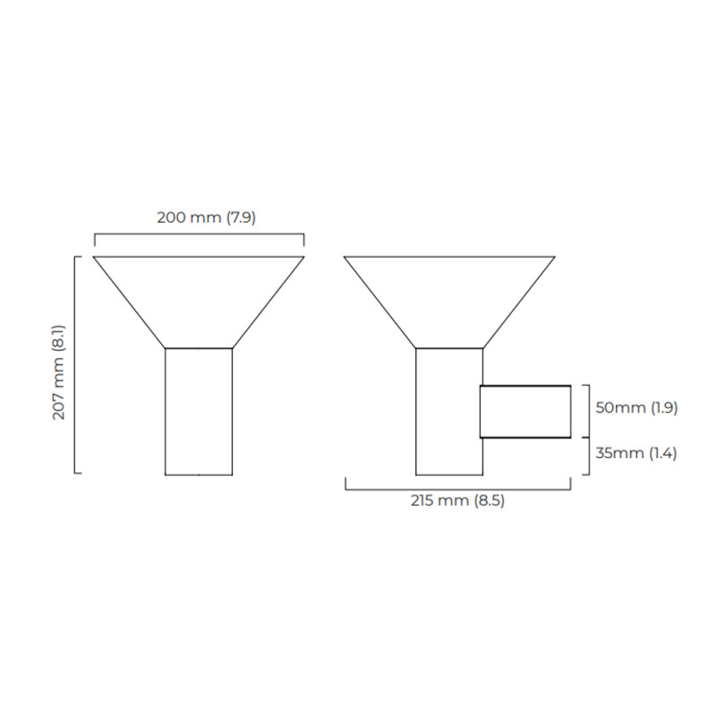 Specification Image for CTO Lighting Torres Wall Light