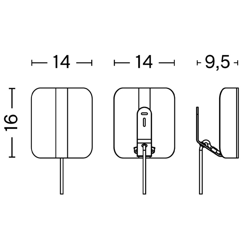 Specification Image for HAY Apex Wall Light