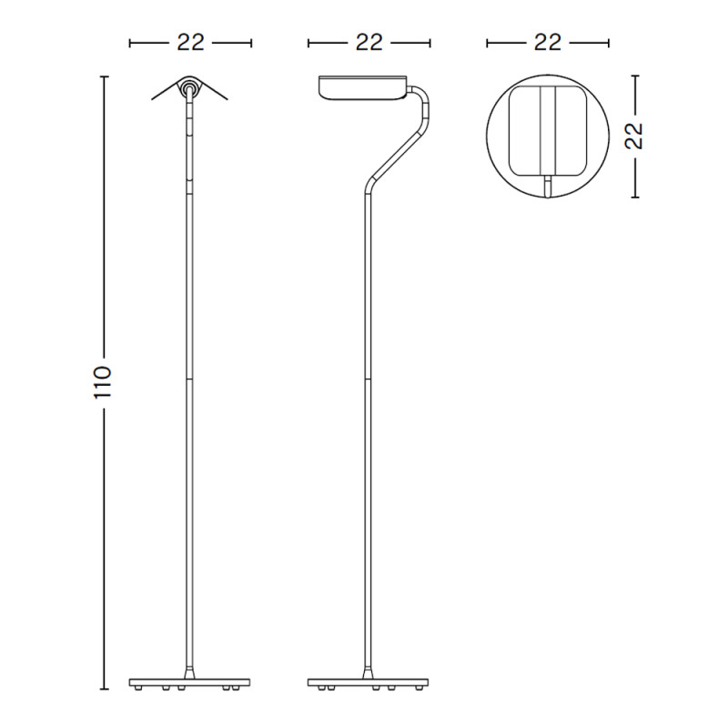 Specification Image for HAY Apex Floor Lamp