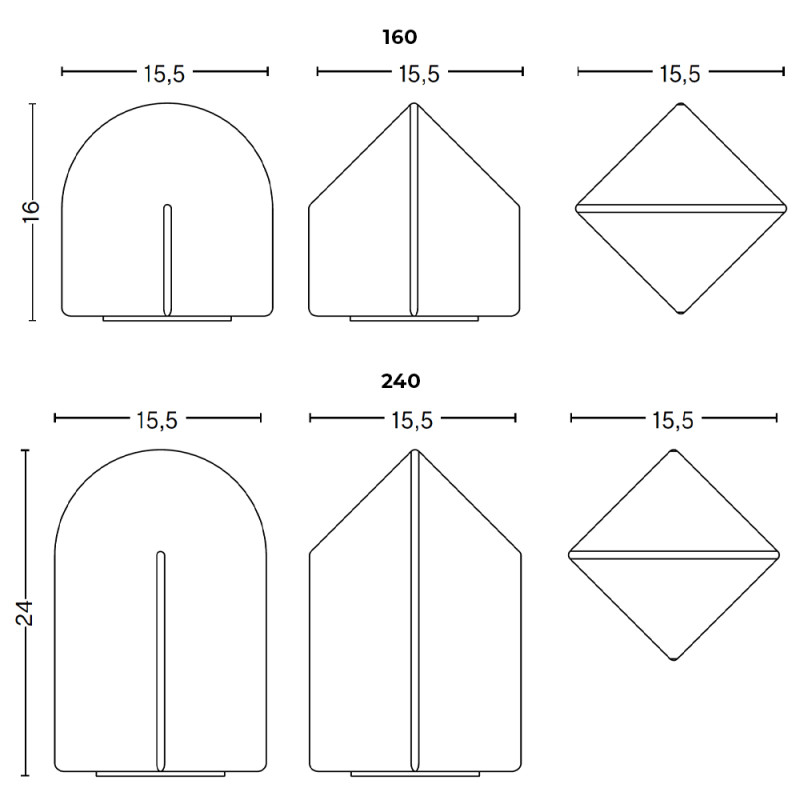 Specification Image for HAY Parade LED Portable Lamp