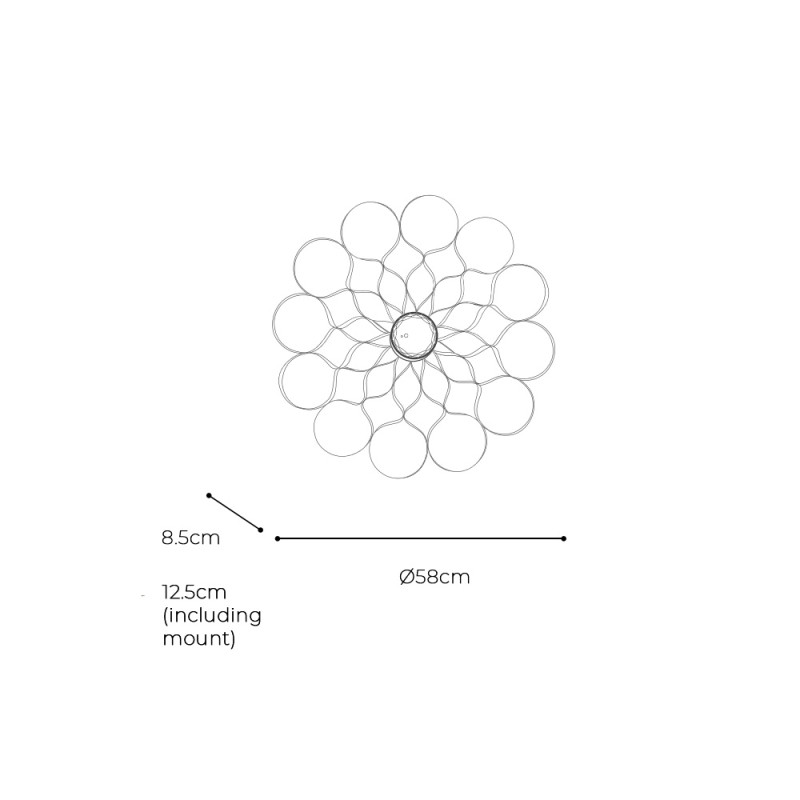 Specification Image for Arame Wall Light