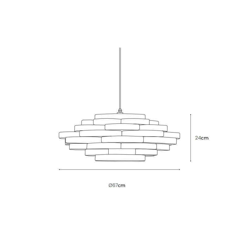 Specification Image for Tom Raffield Gwenen Pendant