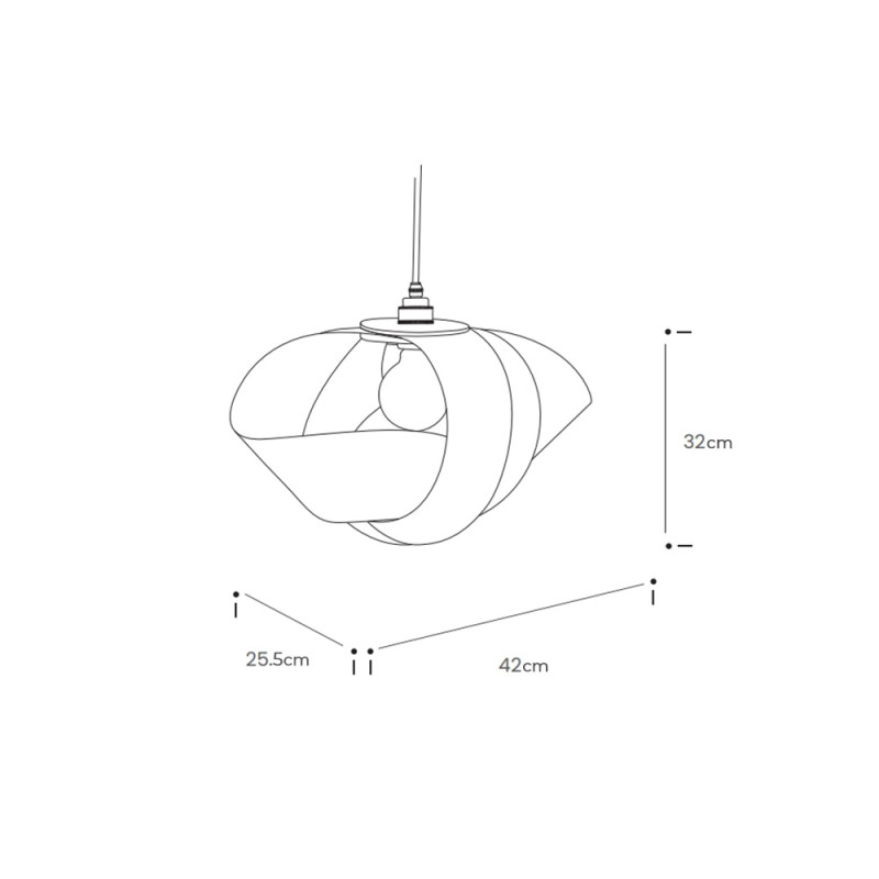 Specification Image for Tom Raffield Shore Pendant