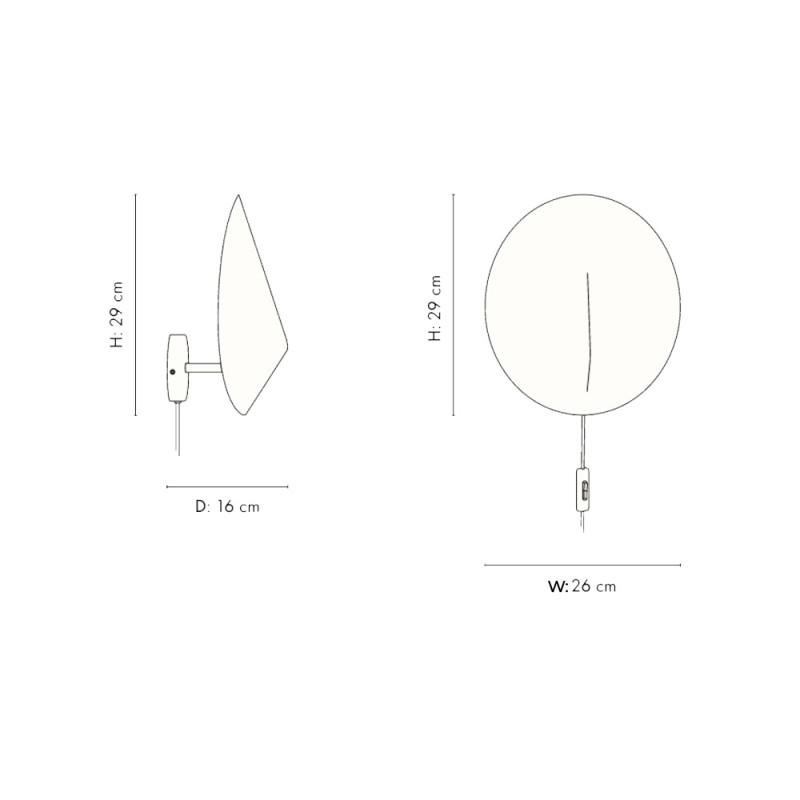 Specification Image for Arum Sconce Wall Light