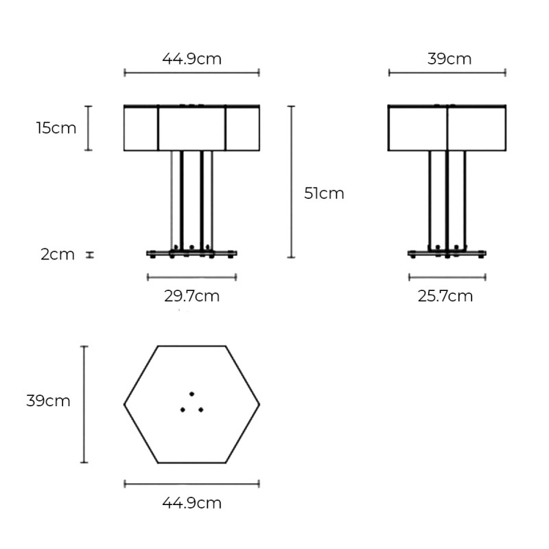 Specification Image for Flos Superwire LED Table Lamp