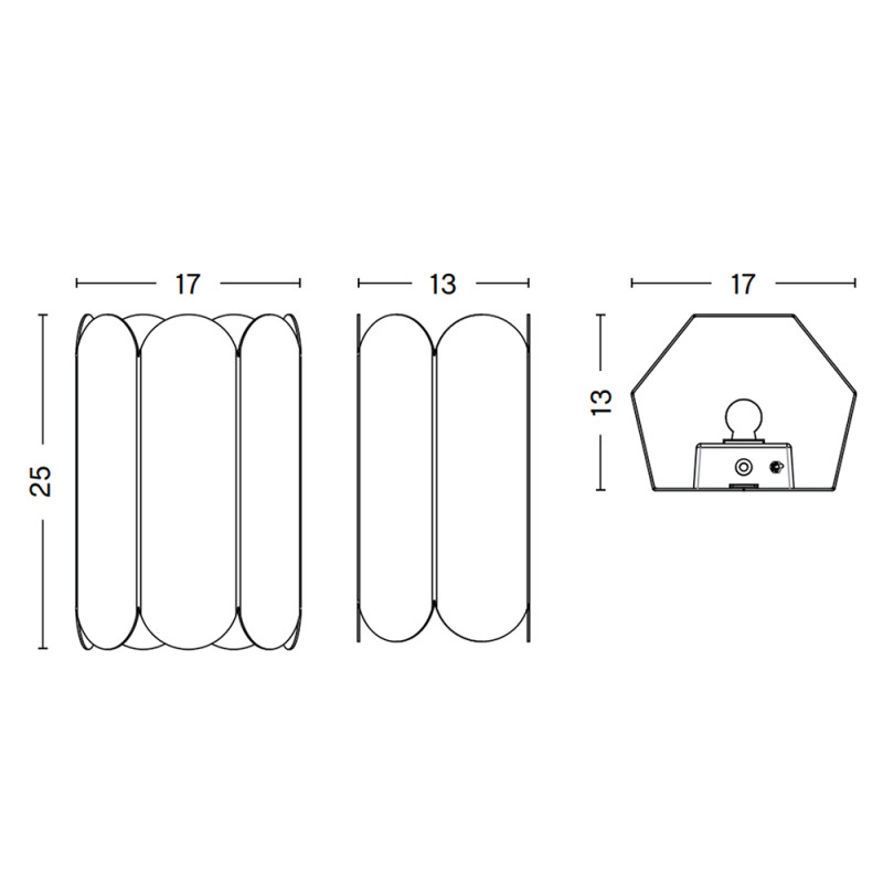 Specification Image for HAY Arcs Wall Light