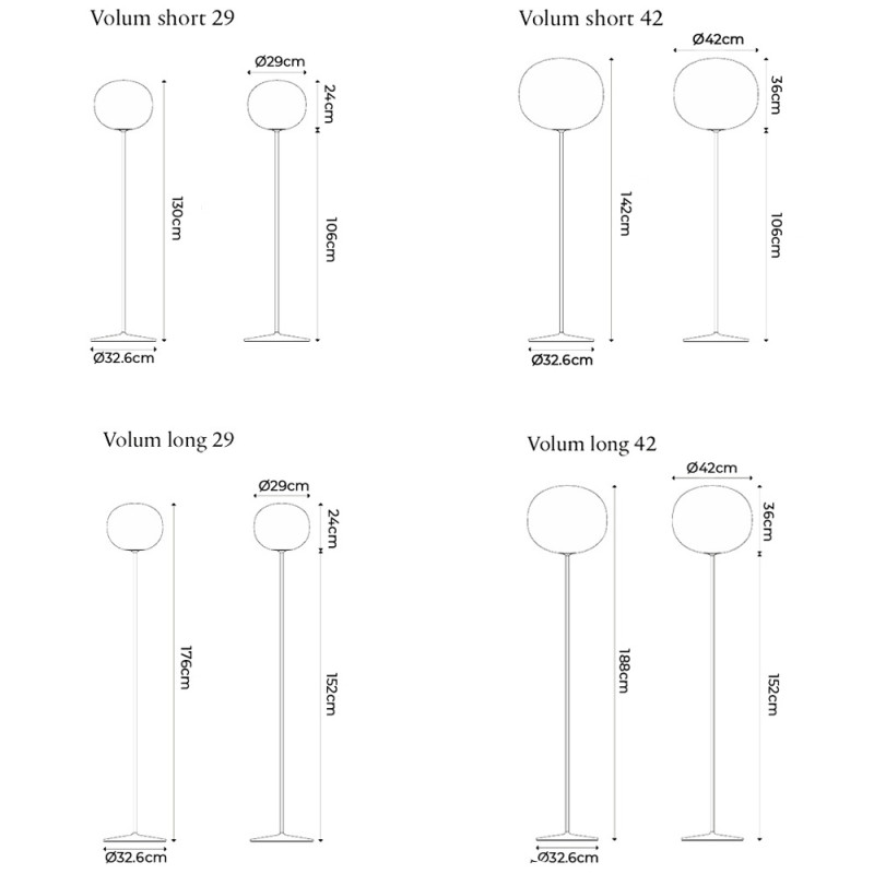 Specification Image for Lodes Volum Floor Lamp