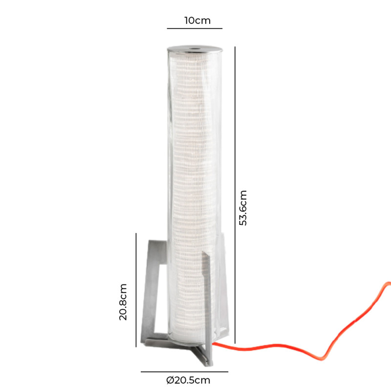 Specification Image for Artemide Criosfera Vertical LED Table Lamp