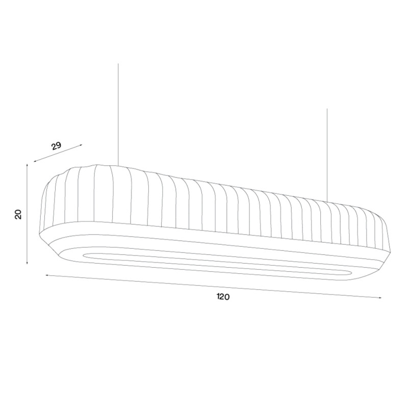 Specification Image for Northern Tradition LED Linear Pendant