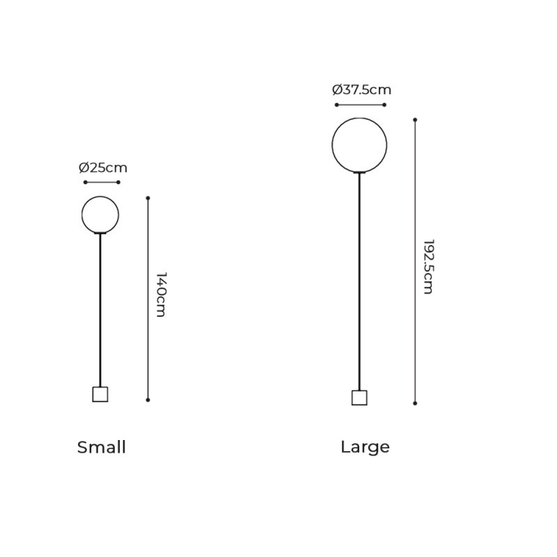 Specification Image for Established & Sons Cho LED Floor Lamp