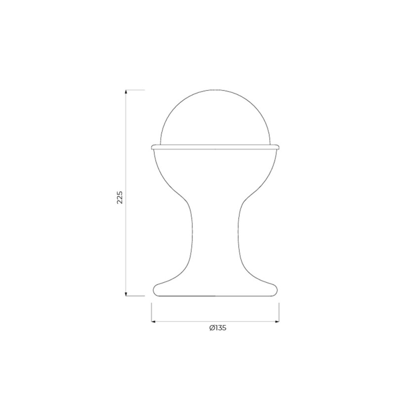 Specification Image for Established & Sons Gelato LED Table Lamp